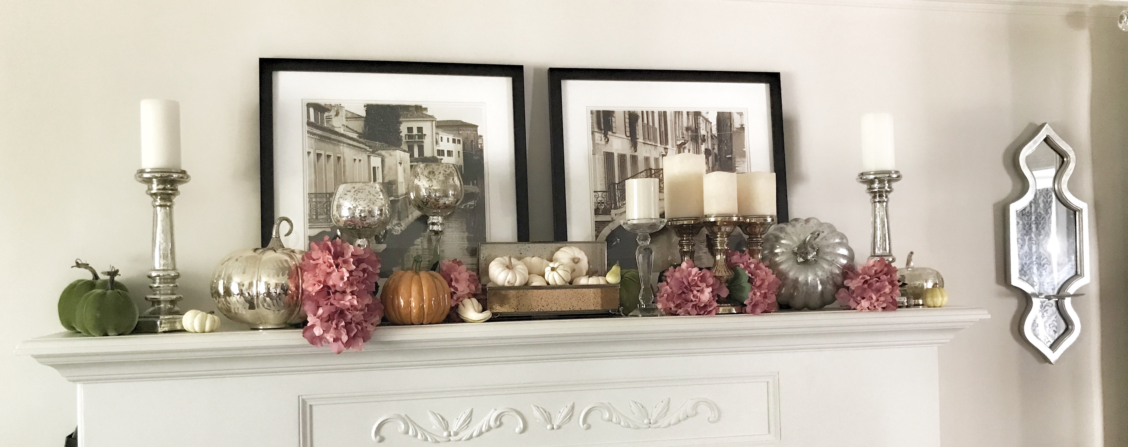 fall decor, fall tablescapes, fall dinner table, fall fireplace mantle, thanksgiving dinner, thanksgiving table