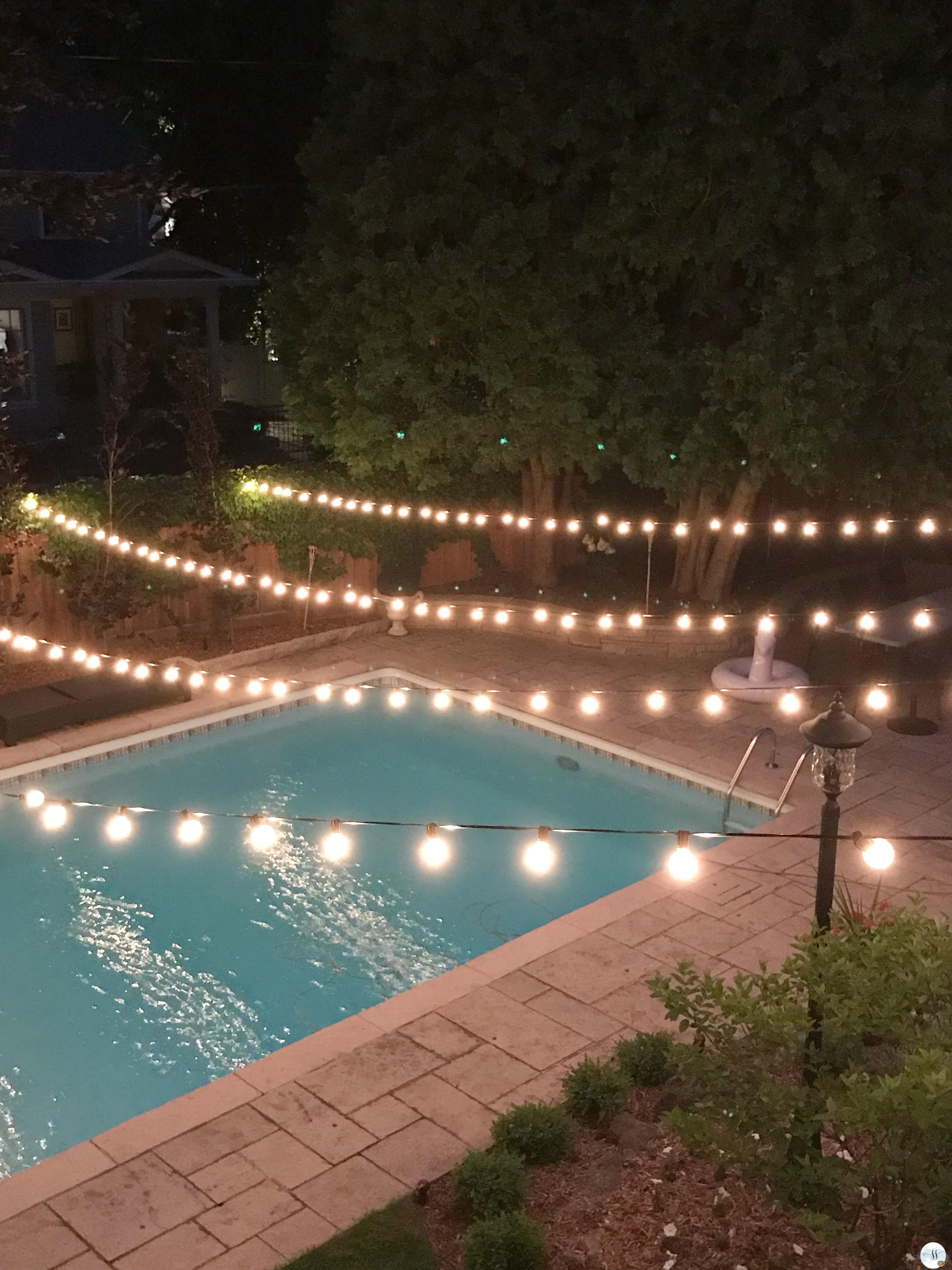 Patio lights add instant ambiance!