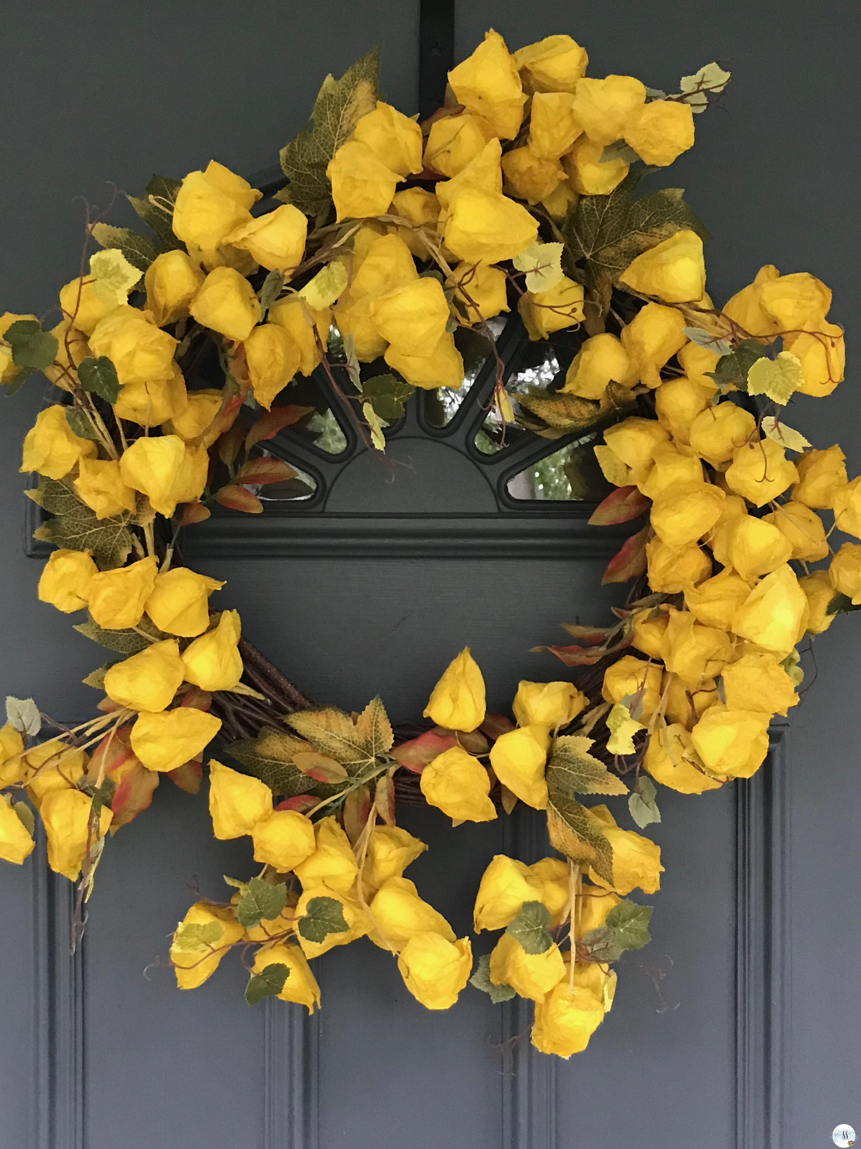 fall door wreath, homes and garden, fall decor