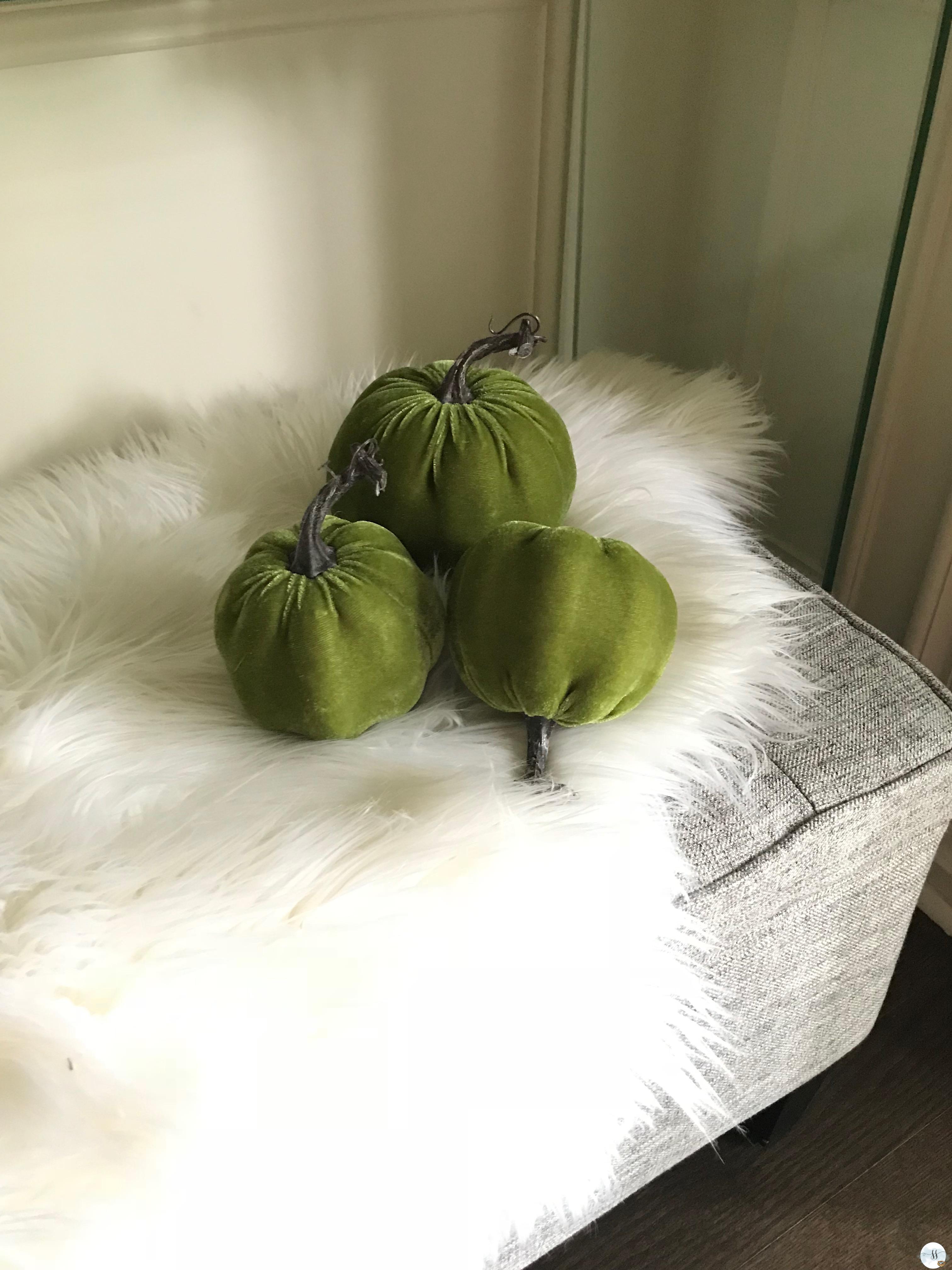 velvet pumpkins, better homes and gardens, pumpkins, fall decor.