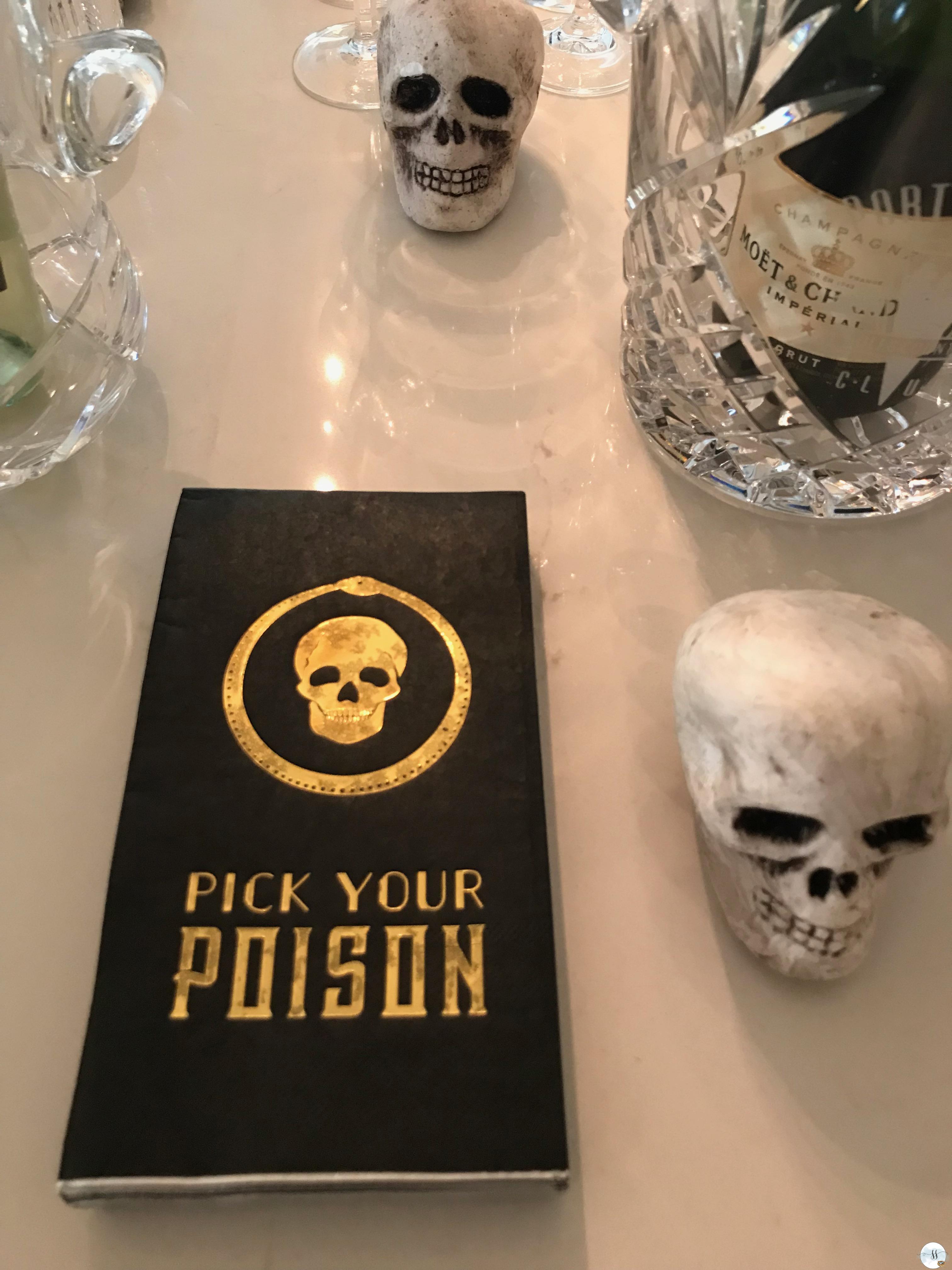 gothic themed dinner party for halloween