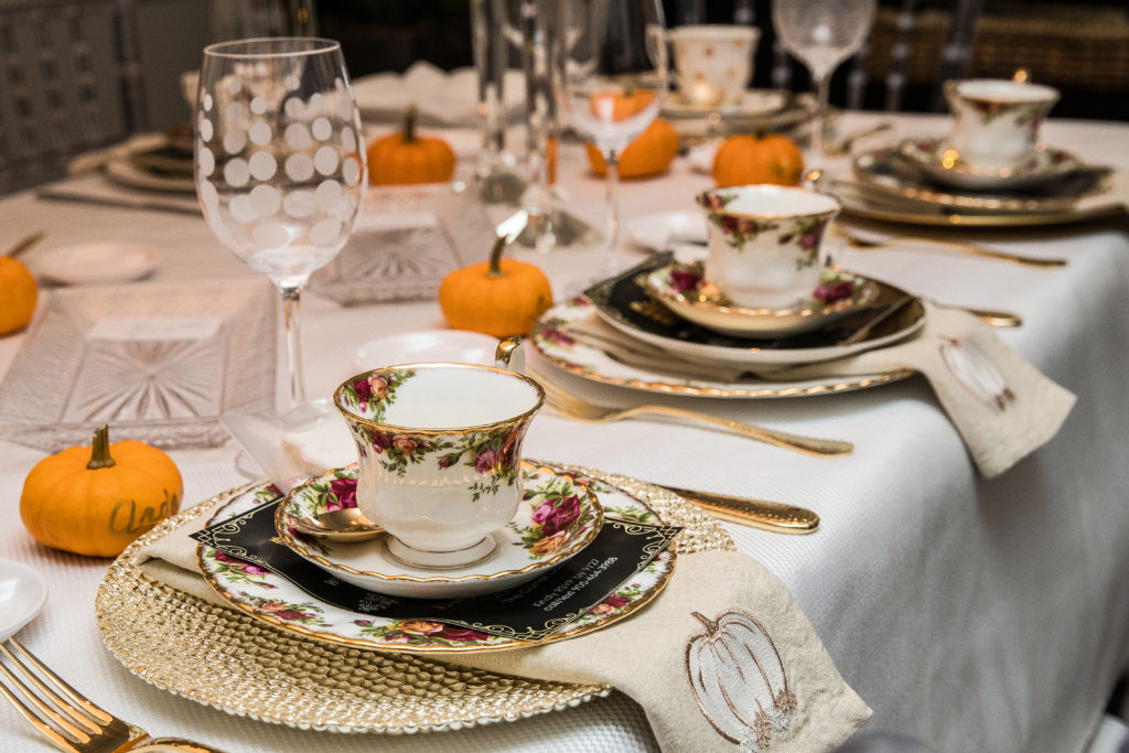 fall tablescape, Downton Abbey tablescape, hight tea,