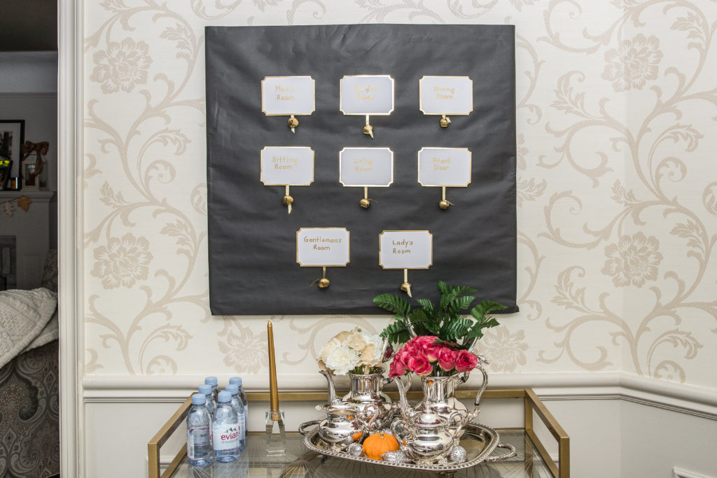 DIY Downton Abbey decor, bell board, afternoon tea, high tea